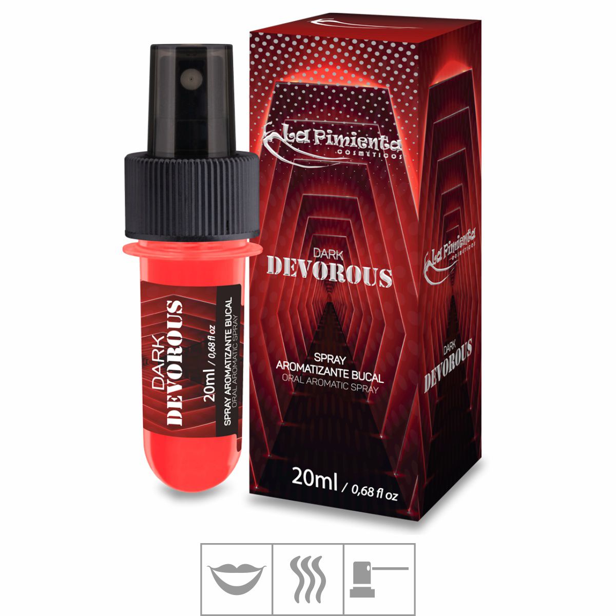Spray Para Sexo Oral Dark Devorous 20ml L149 Padrão Único Sex Shop