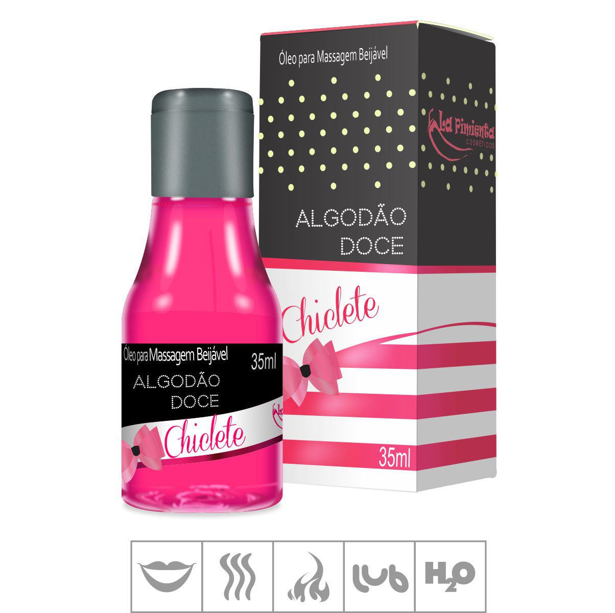Gel Comestível Algodão Doce ml ST Chiclete Único Atacado Star Sex Shop Lingerie e