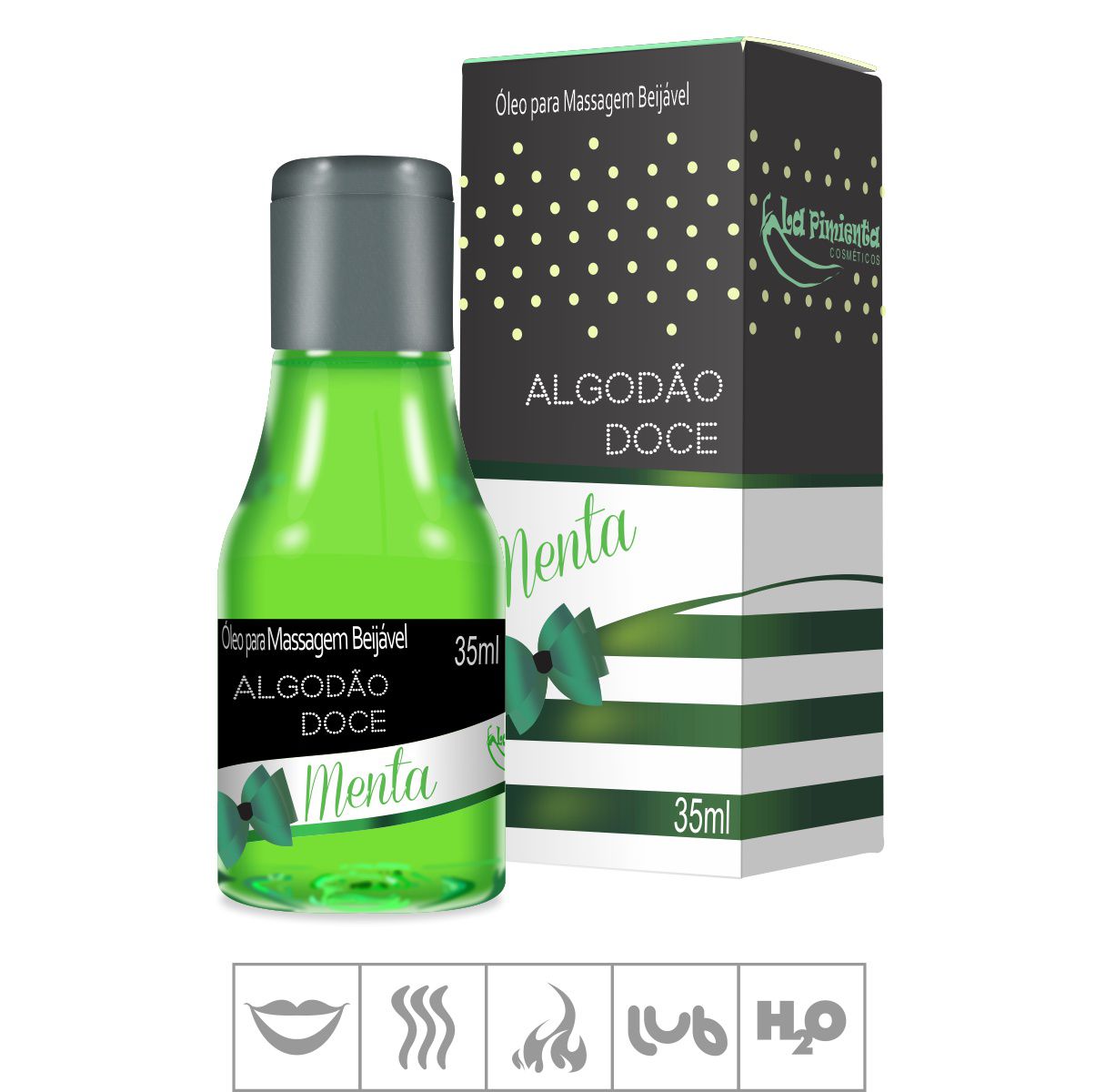 Gel Comestível Algodão Doce ml ST Menta Único Atacado Star Sex Shop Lingerie e