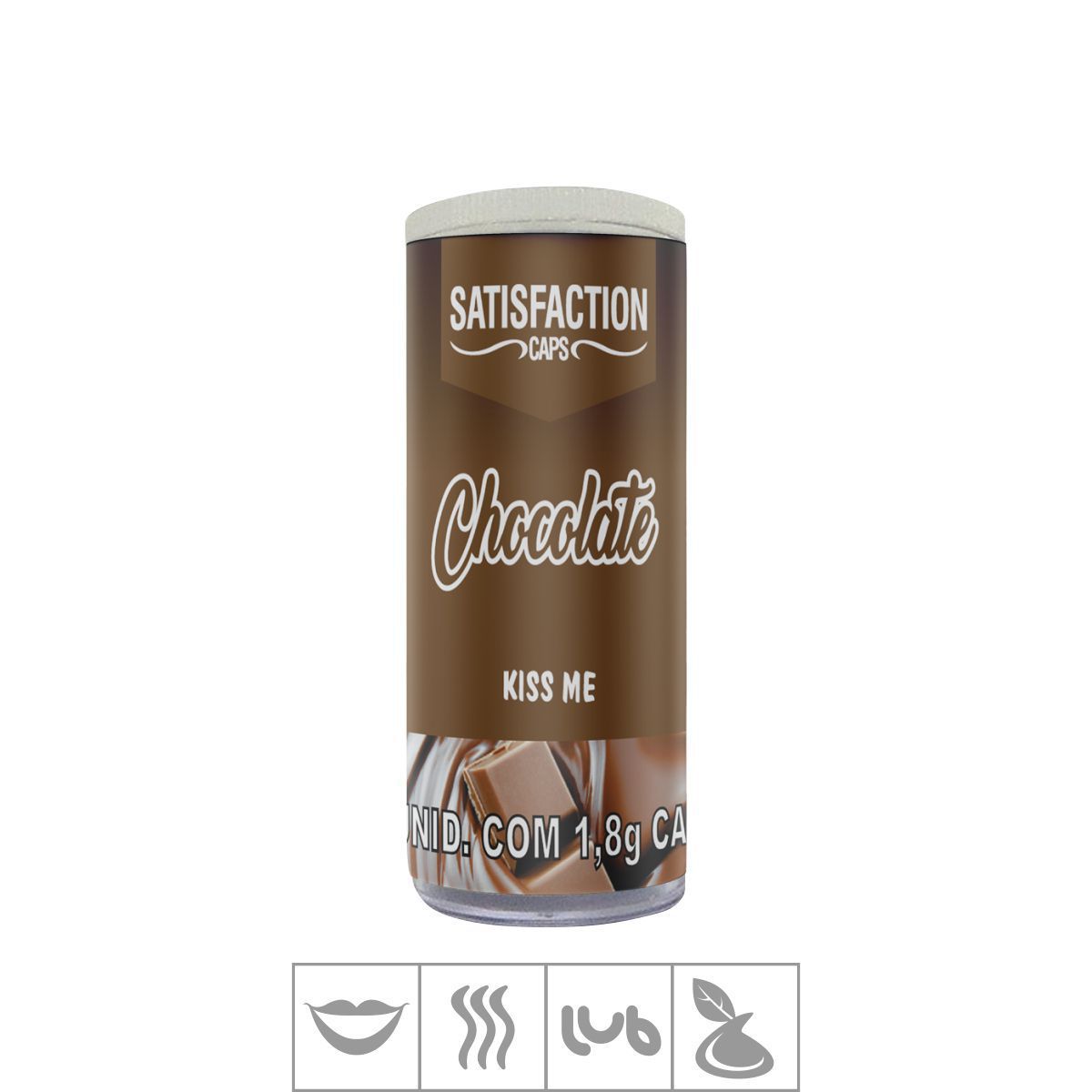 Bolinha Beijável Kiss Me Satisfaction Caps un ST Chocolate Atacado Star Sex Shop