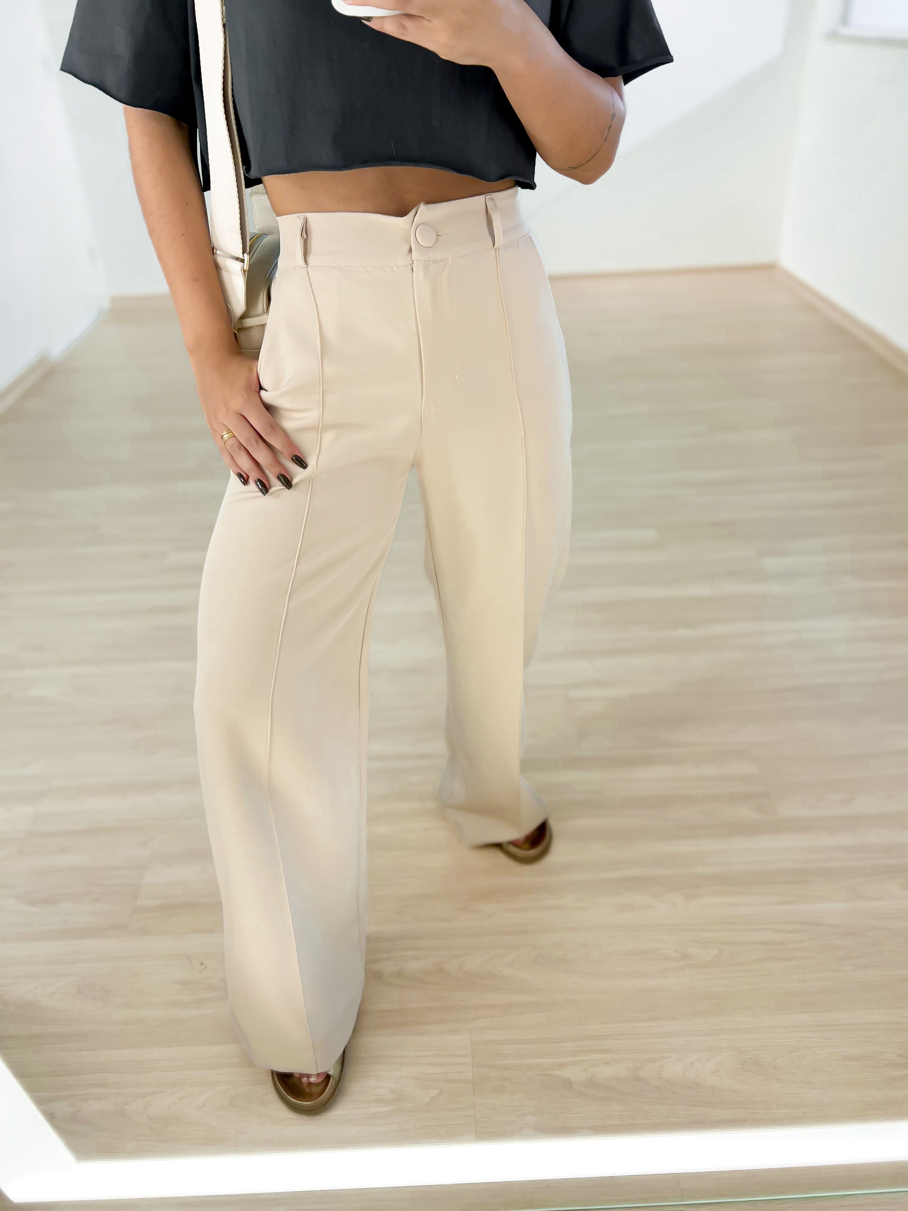 CALÇA DRIELE PANTALONA Nude CAROLLA FERRARO