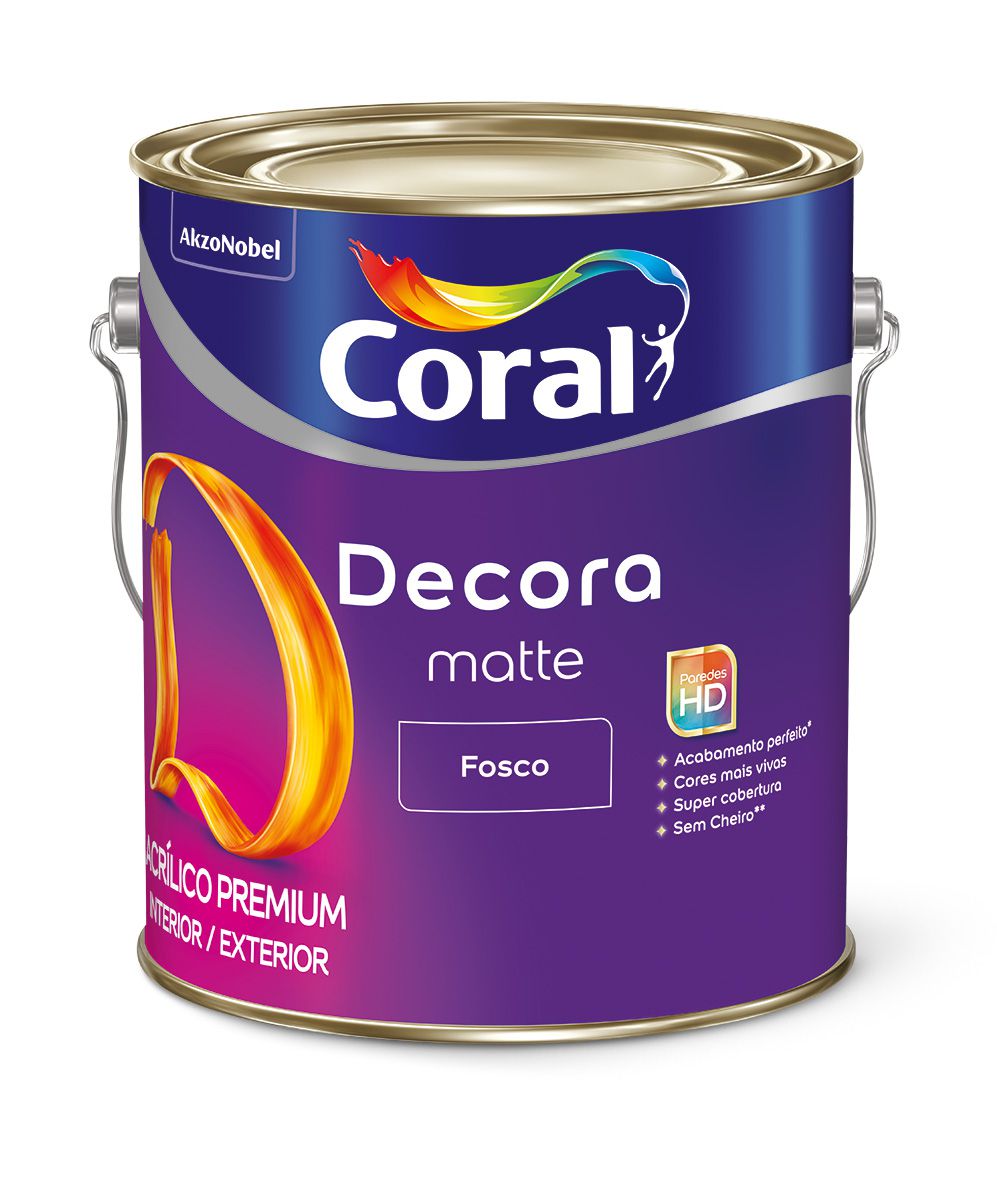 Tinta Acr Lica Fosca Branco Decora Matte Coral L Casa Costa Tintas