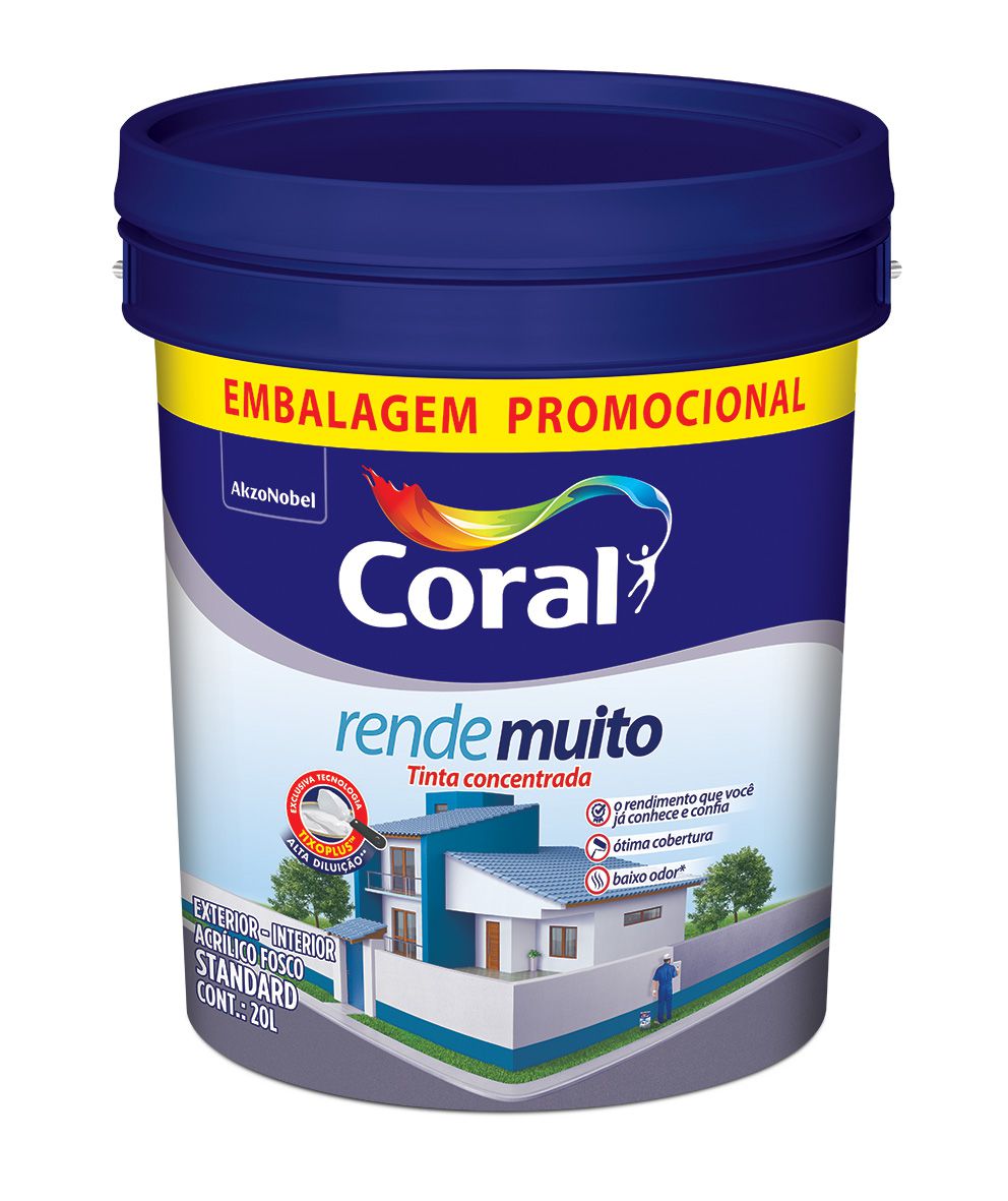 Tinta Acr Lica Fosco Rende Muito Cor Branco L Coral Casa Costa Tintas