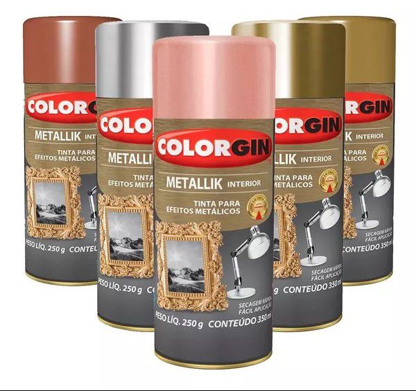 SPRAY COLORGIN METALLIK INTERIOR 350ML Casa Costa Tintas