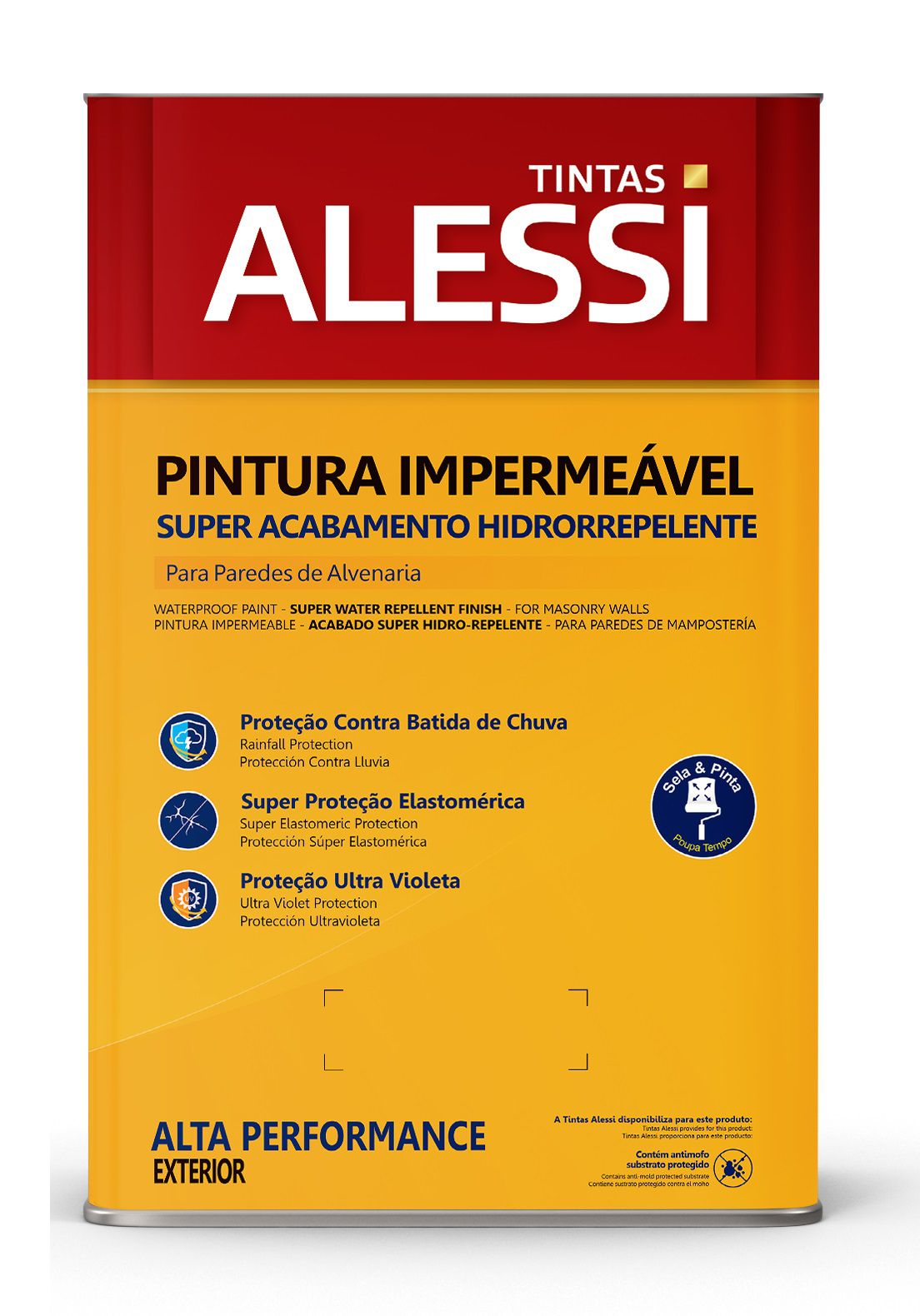 Tinta Acr Lica Emborrachada Alessi Pintura Imperme Vel Premium Branco