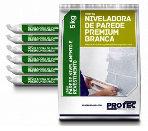 Massa Niveladora De Parede Premium Protec Branca Kg Fitztintas