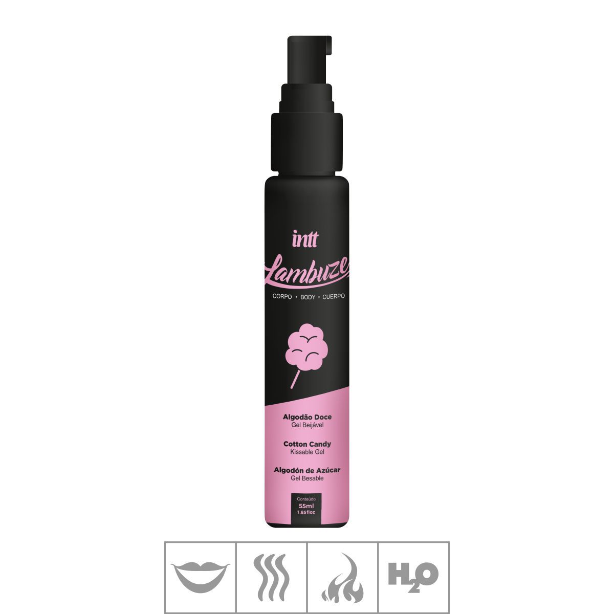 Gel Comestível Hot Lambuze 55ml ST886 Algodão Doce Tabuê Sex