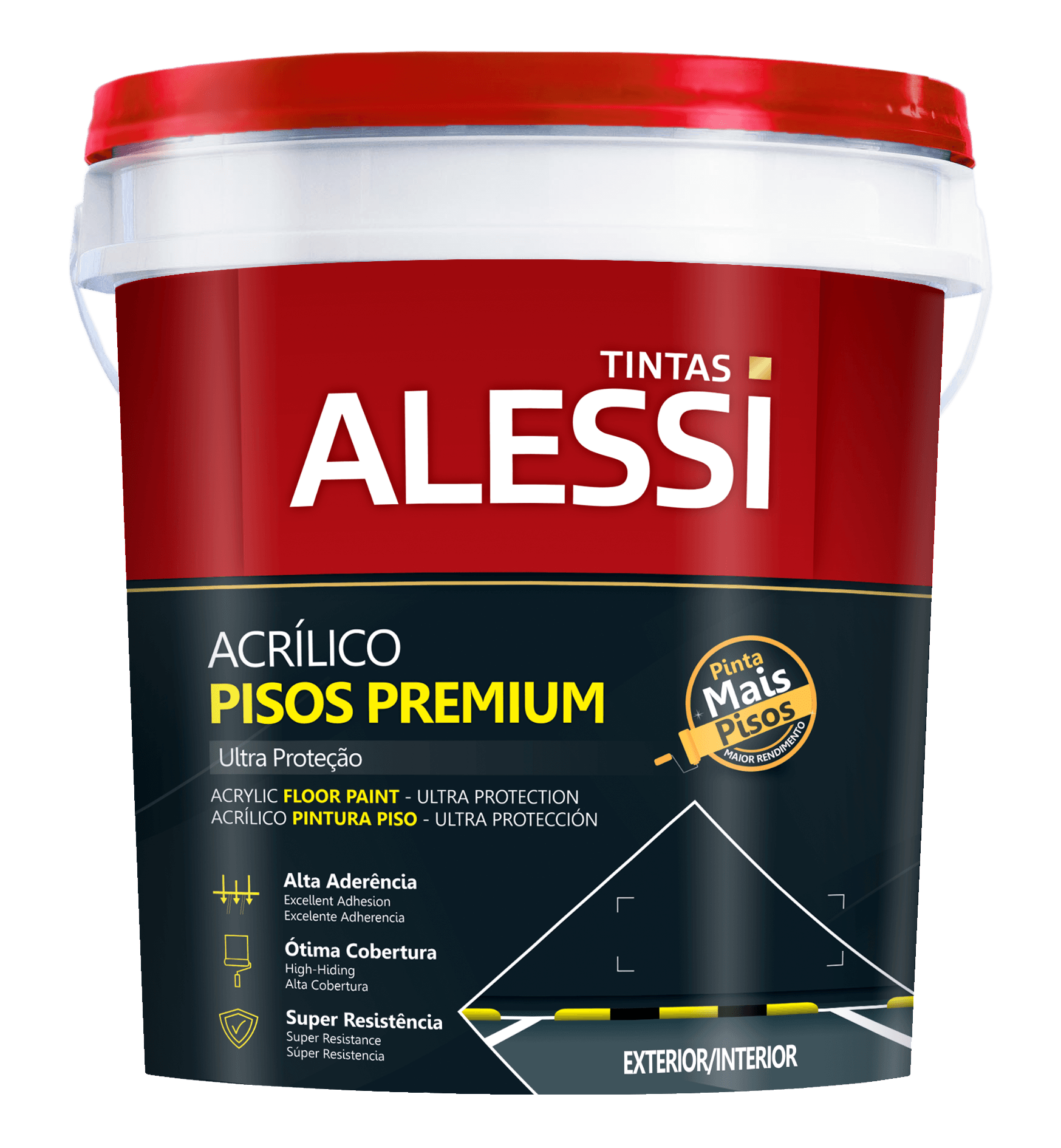 Tinta Acrílica Premium para Piso Alessi 18L FITZTINTAS