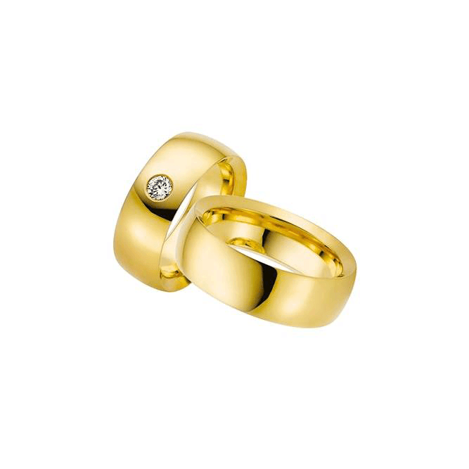 Par De Alian As De Casamento Talim Em Ouro K Diamante Northoff