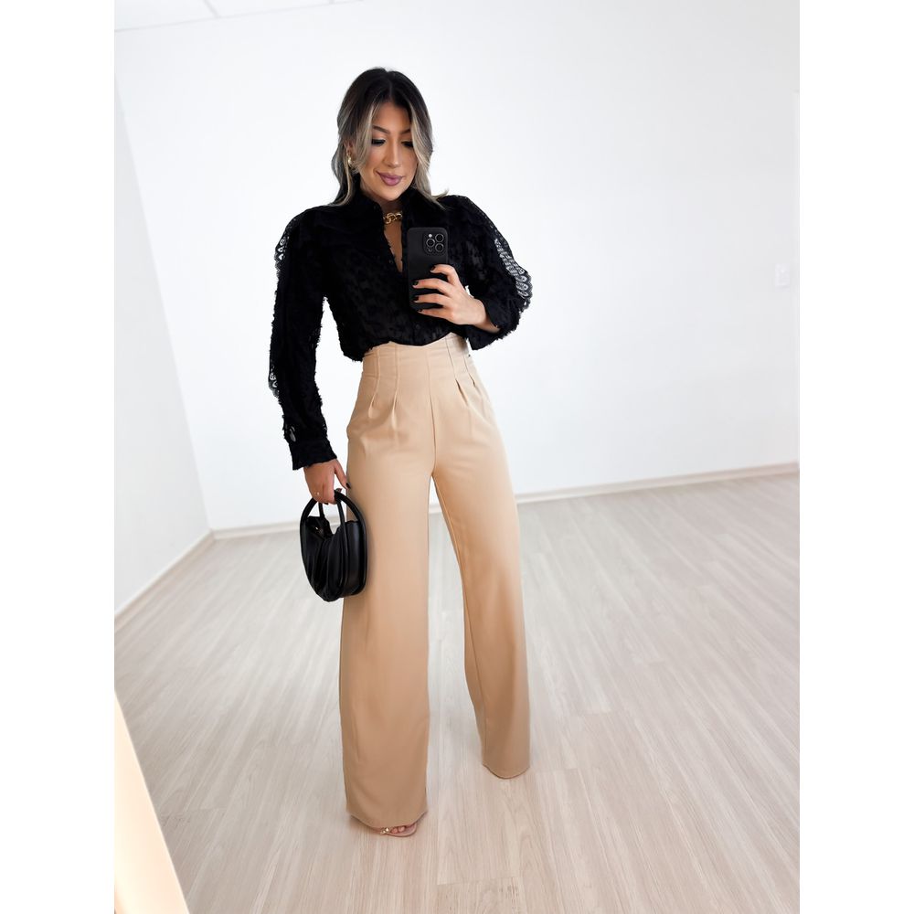 CALÇA ROSANA PANTALONA Nude CAROLLA FERRARO