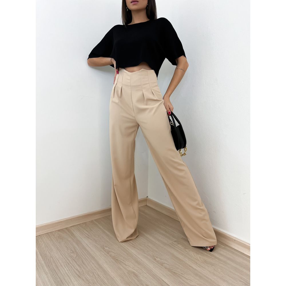 CALÇA ROSANA PANTALONA Nude CAROLLA FERRARO