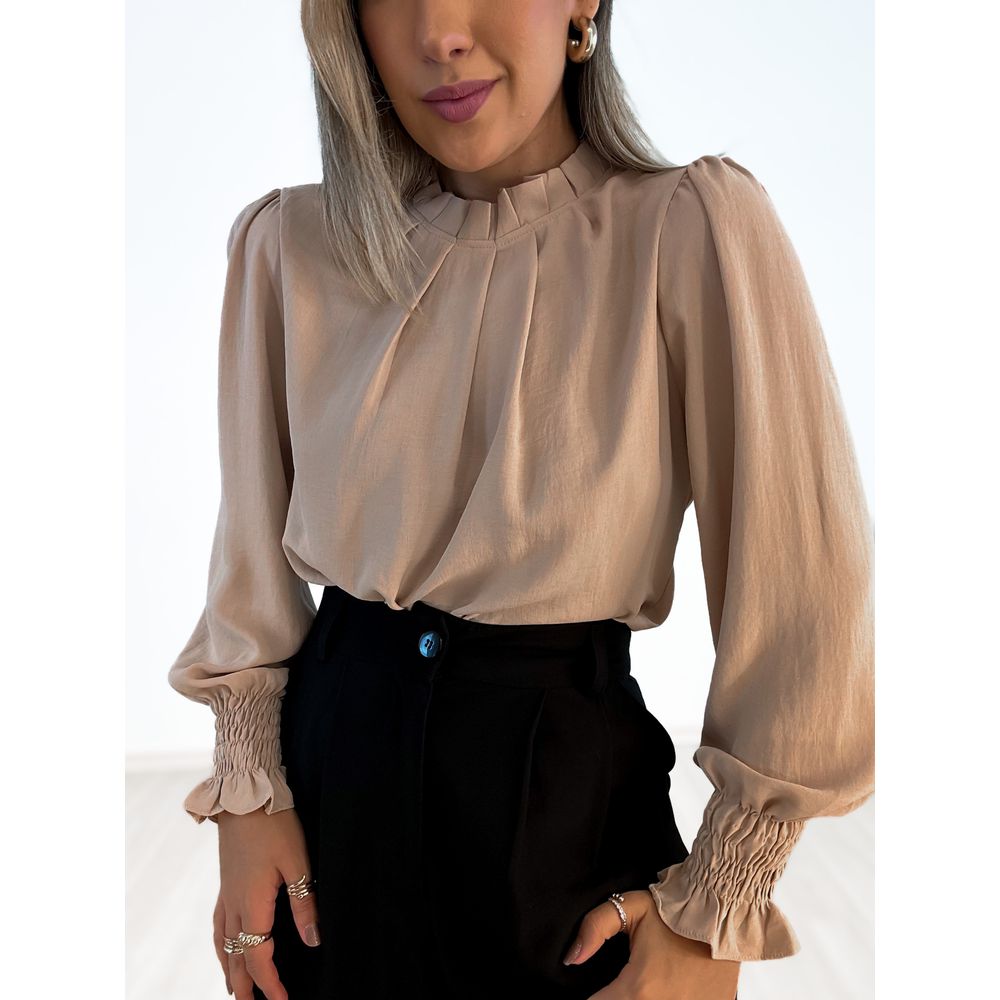 Blusa Karla Nude Carolla Ferraro