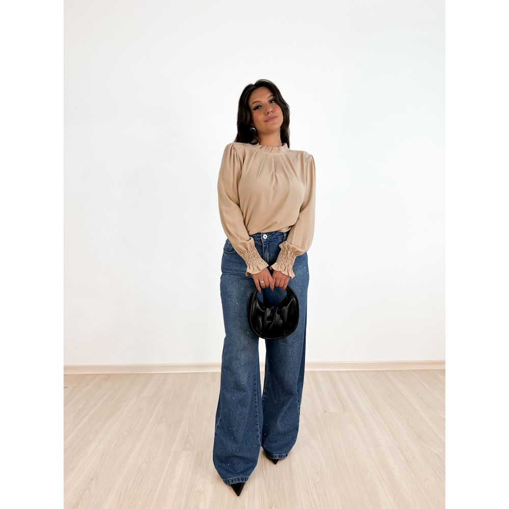 Blusa Karla Nude Carolla Ferraro