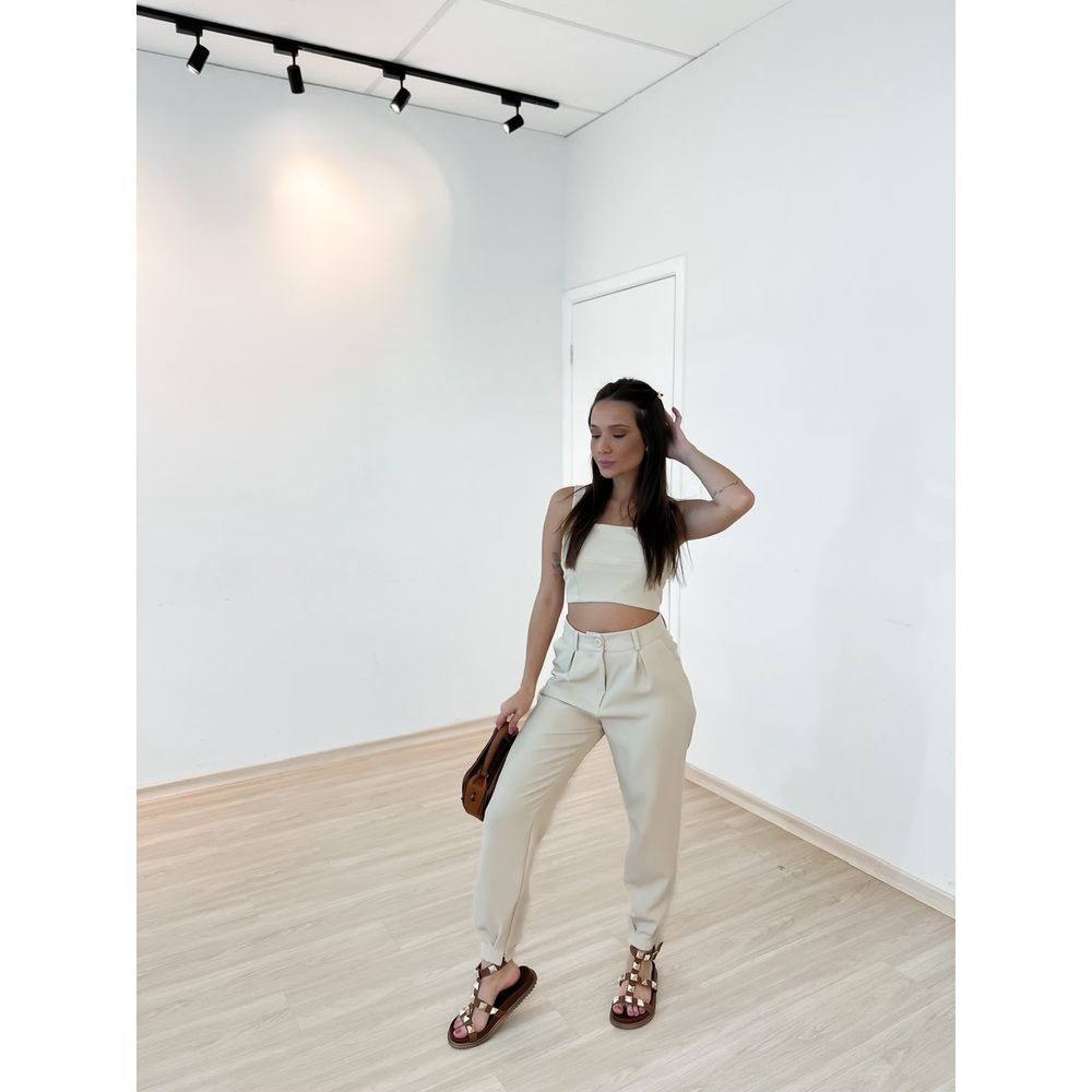 Conjunto S Nia Cal A Nude Carolla Ferraro