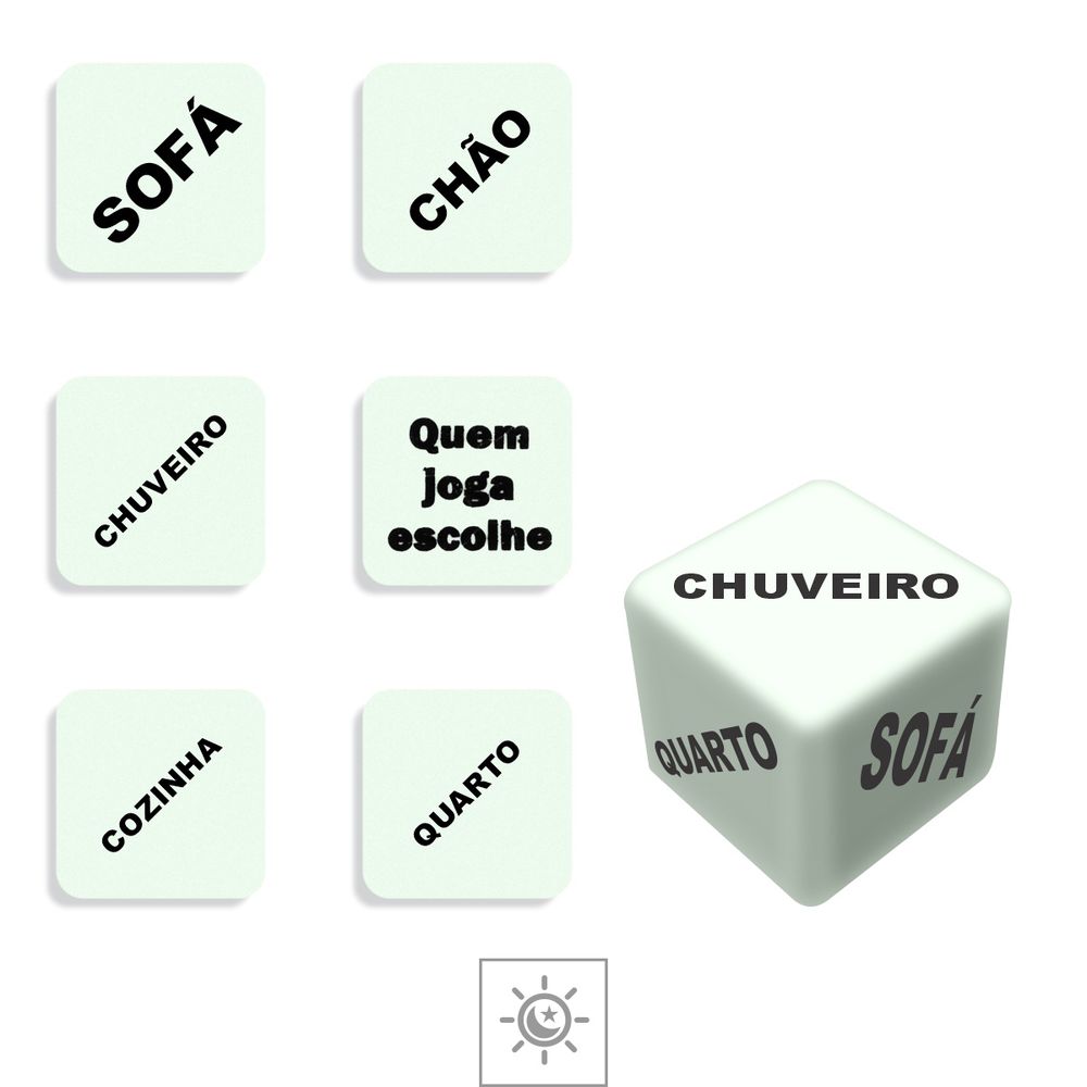 Dado Duplo Caixinha Brilha No Escuro Dc St Jogo Do Prazer Hot Nico Lojasacaso Br