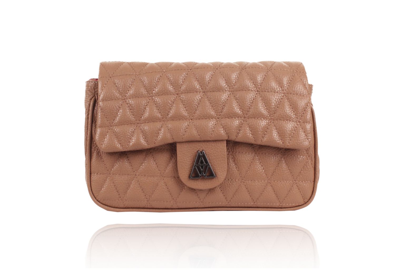 Bolsa Maria Couro Matelass Nude Grande Campezzo