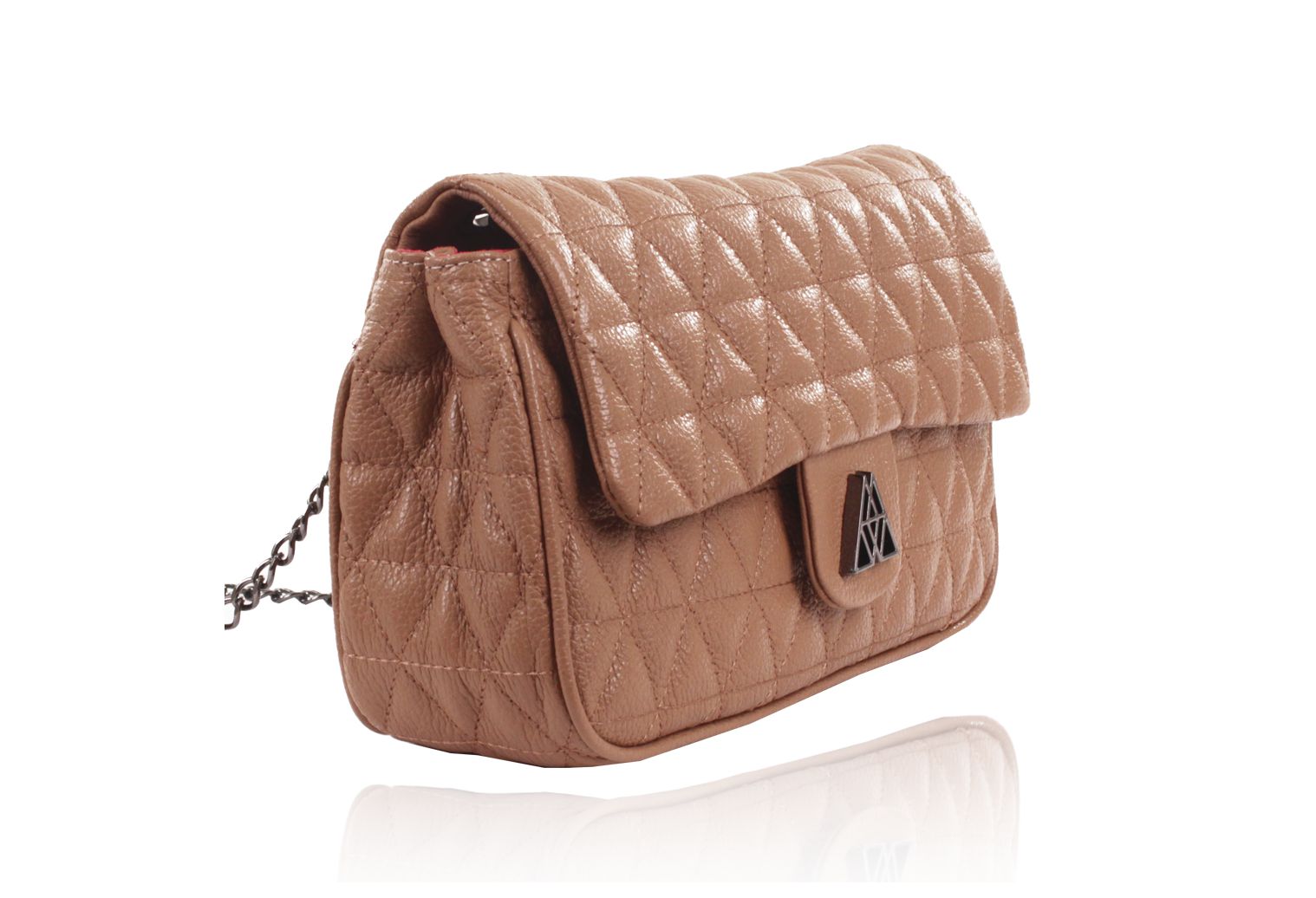 Bolsa Maria Couro Matelassê Nude Grande CAMPEZZO