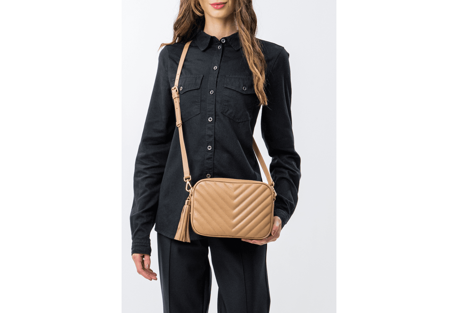 Bolsa Transversal Nude Matelass Campezzo Campezzo