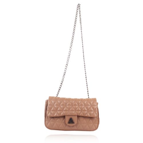 Bolsa Maria Couro Matelassê Nude Grande CAMPEZZO