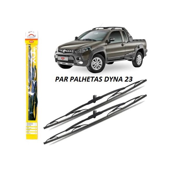 PALHETA PARA BRISA DYNA DX23 STRADA PALIO ECOSPORT VESTRA PAJERO