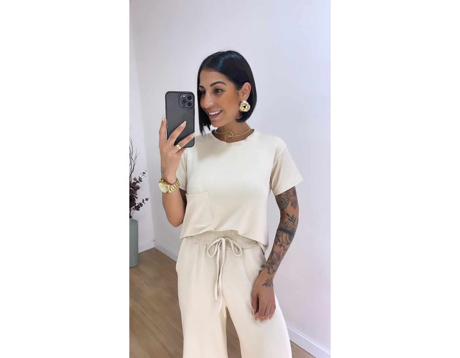 Conjunto Nude Claro Purorosa
