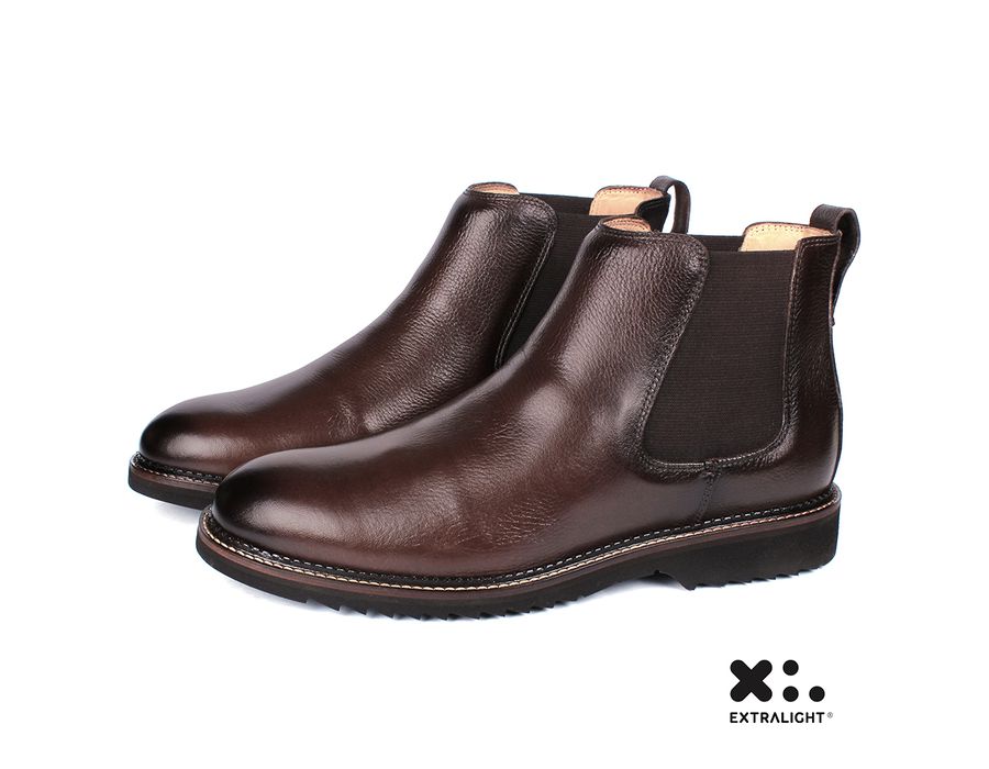 Bota Masculina New Castle Em Couro Floater Café Savelli SAVELLI CALÇADOS