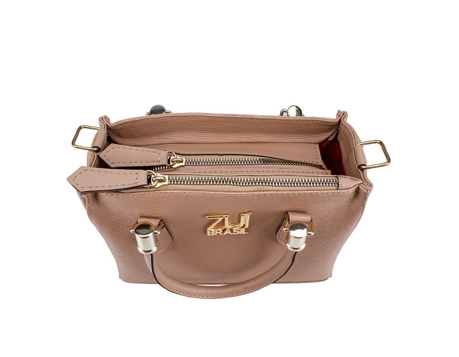 Bolsa Feminina Stachel Loren Zuí Brasil Transversal de Mão Nude ZUÍ BRASIL