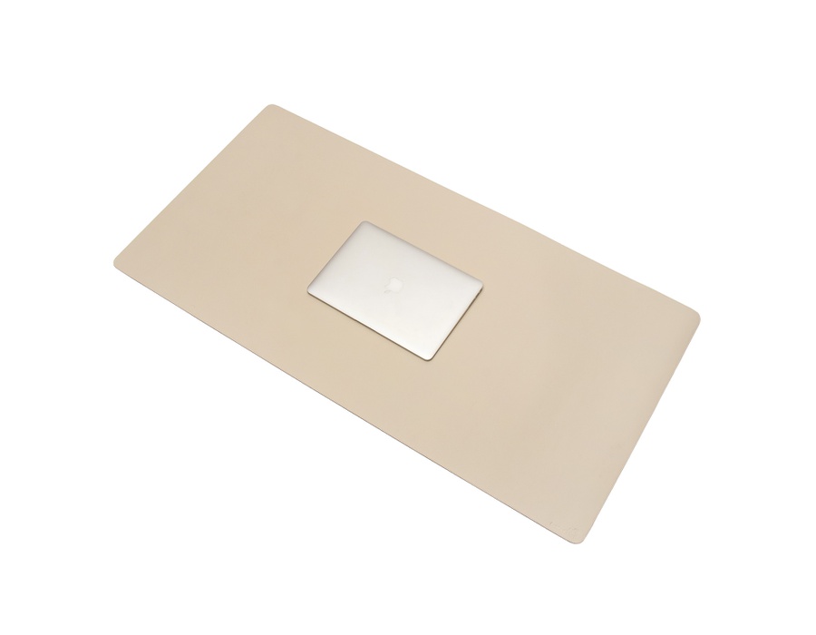 Desk Pad Ultra X Cm Nude Em Couro Sint Tico Bullpad