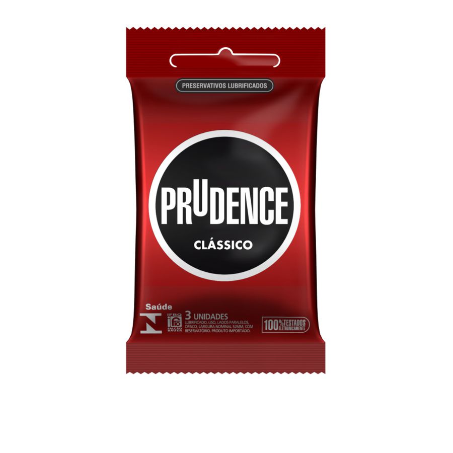 Preservativo Prudence Clássico 3un 17697 Padrão Sex Shop Atacado