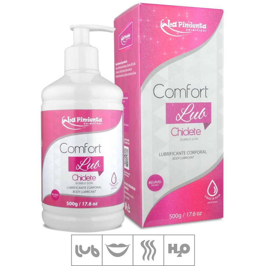 Lubrificante Beijável Comfort Lub 500g ST815 Chiclete Atacado Star Sex Shop Lingerie e