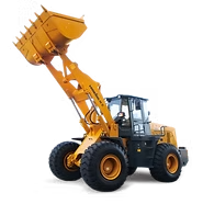 Imagem de uma Carregadeira amarela
