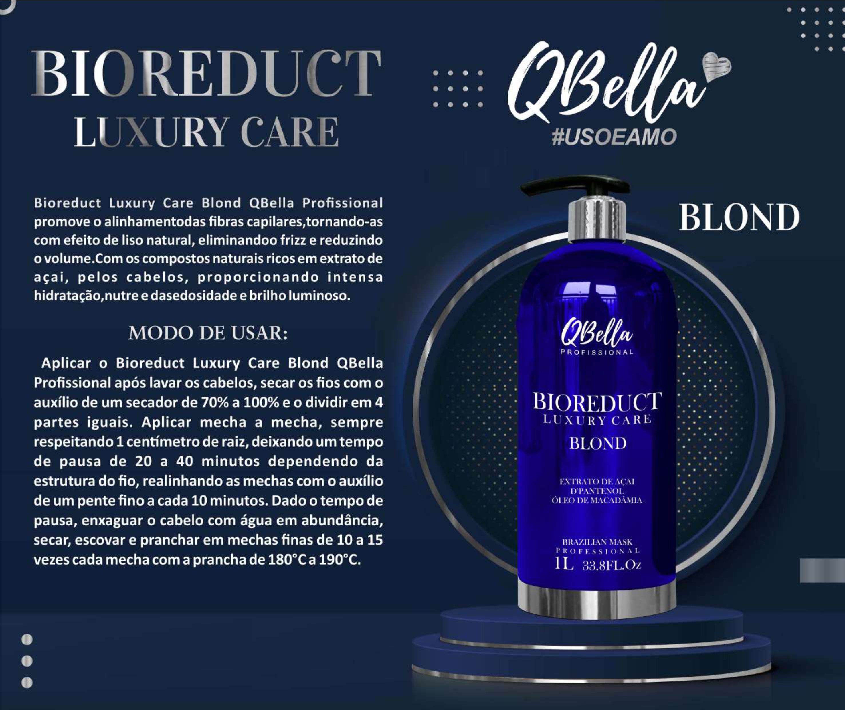 ☆　Abelardo様│クリーム&ローション　、Biocell BIOREDUCT LUXURY CARE BLOND QBELLA PROFISSIONAL 1L