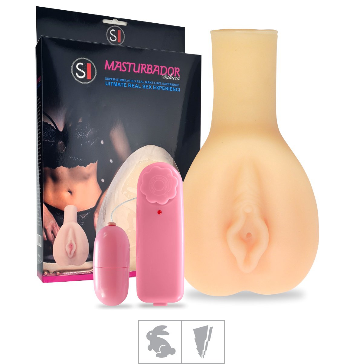 Masturbador Vagina Em Cyberskin Com Vibro e Pelos (1100 - 14740)-Rosa-Único  ♥ Sex Shop Atacado Star: Produtos Eróticos e lingerie