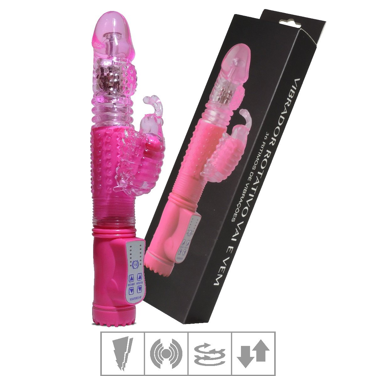 Vibrador Vai e Vem Com Estimulador VP (RT004B-ST346) - Rosa ♥ Sex Shop  Atacado Star: Produtos Eróticos e lingerie