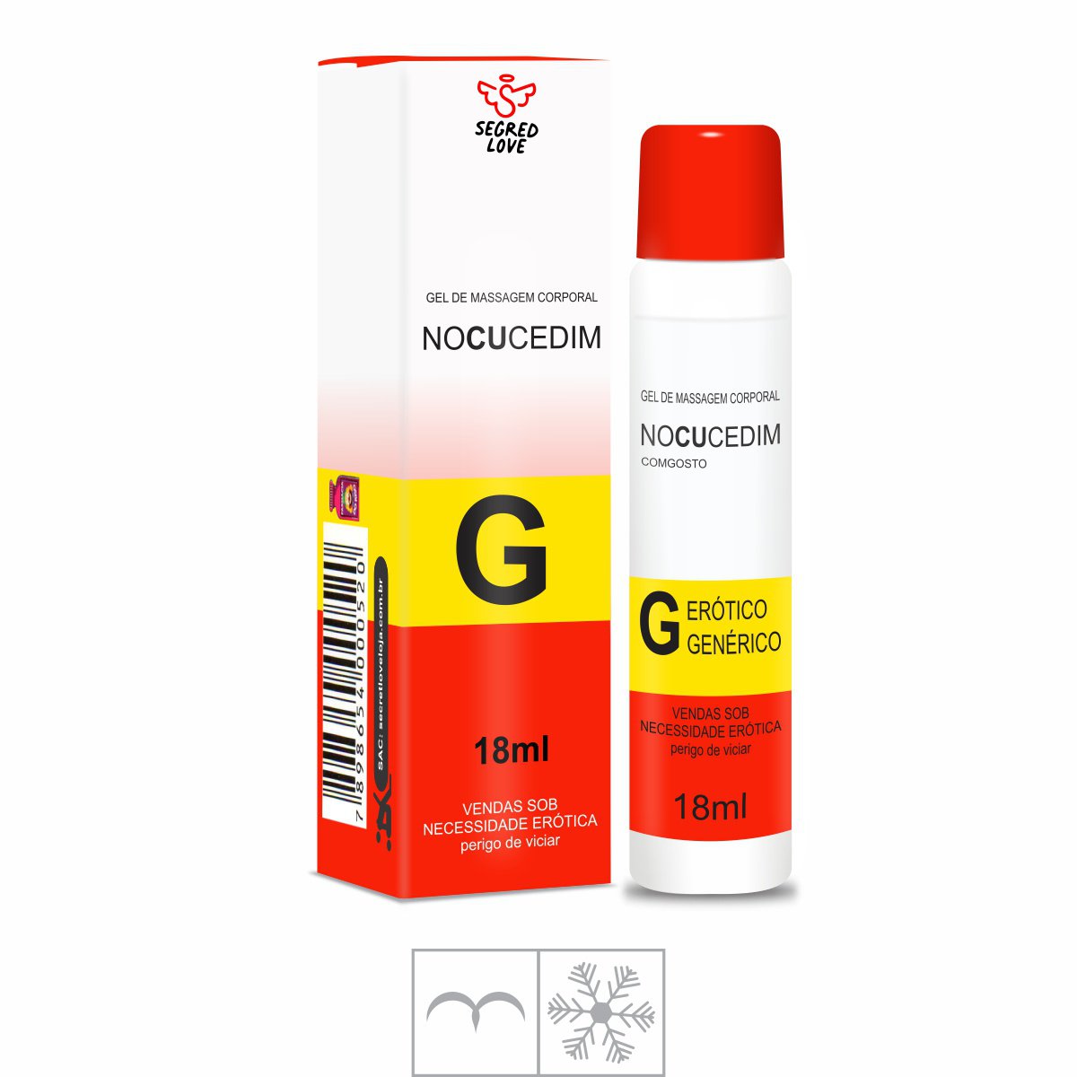 Gel Para Sexo Anal Nocucedim 18ml (SL015) - Padrão ♥ Sex Shop Atacado Star:  Produtos Eróticos e lingerie