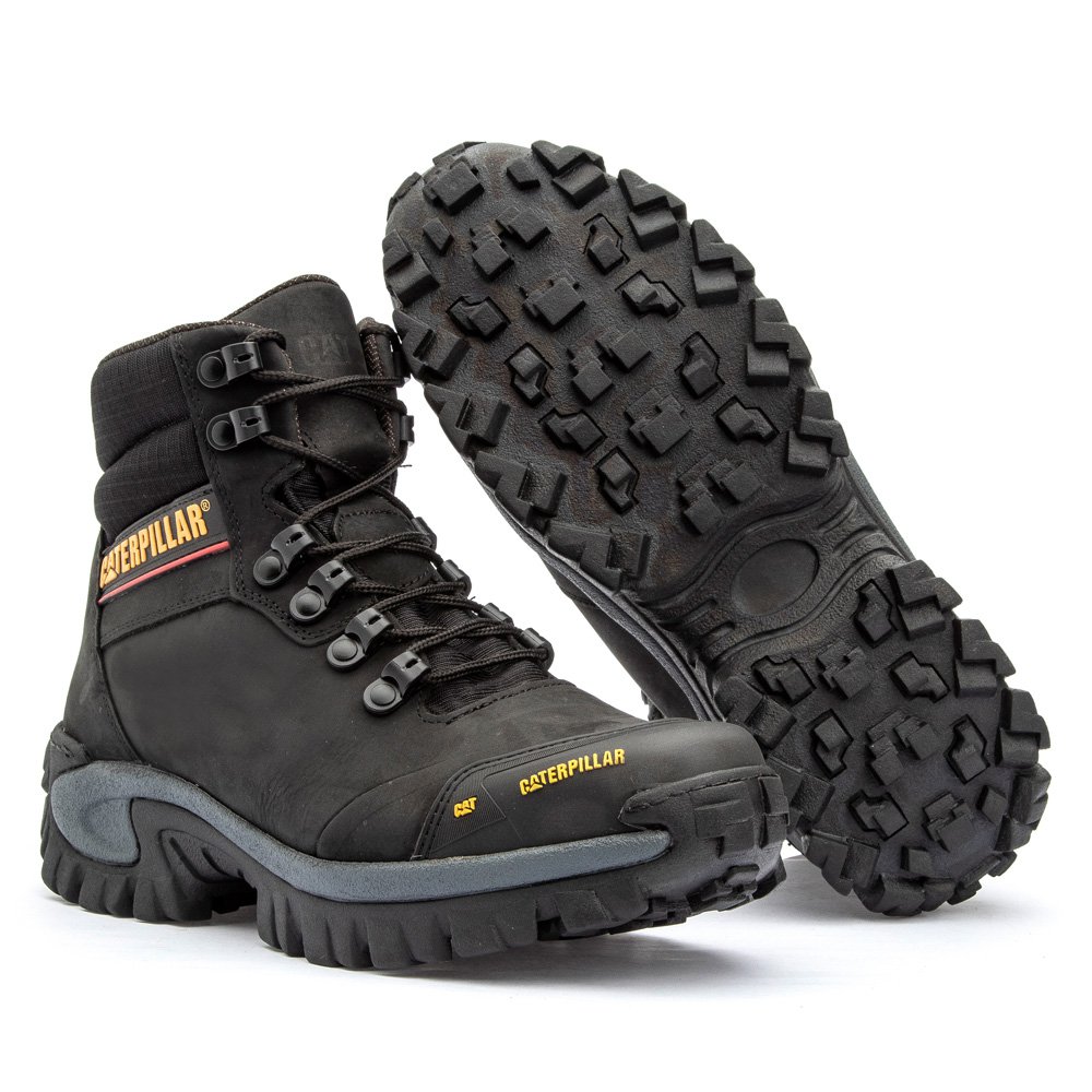Bota Masculina Caterpillar Intruder em Couro Legítimo Cano Médio - Preto |  NOTORIAN'S SHOP