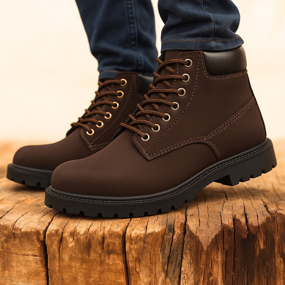 Bota Masculina Arizona Camurcinha Couro Adventure Casual - Marrom