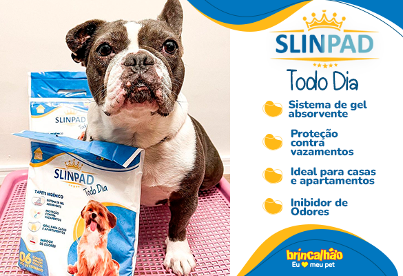 Tapete Higiênico Brincalhão Slinpad Todo Dia 6 unidades