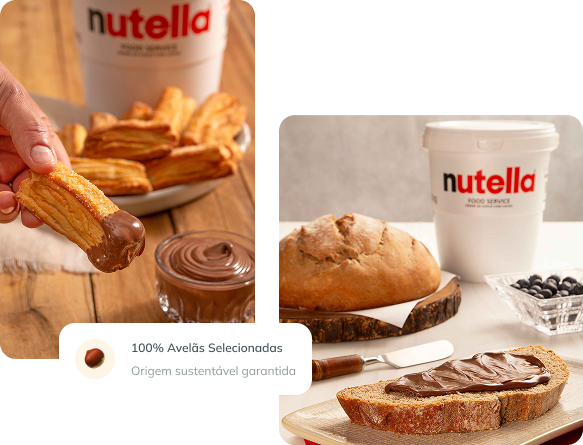 Evolução dos produtos Nutella ao longo do tempo
