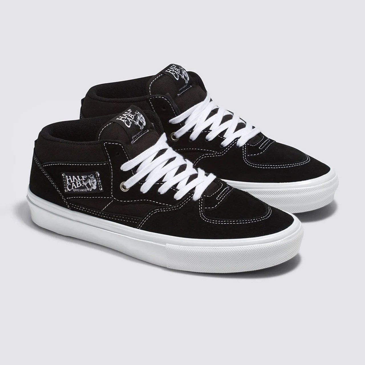 WhiteHot Black #1 × Crazy dead PT125 Tênis Vans Skate Half Cab Black White | DREAMS SKATESHOP