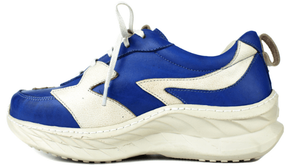 Tênis Feminino em Couro Legítimo com Palmilha em Gel - Royal