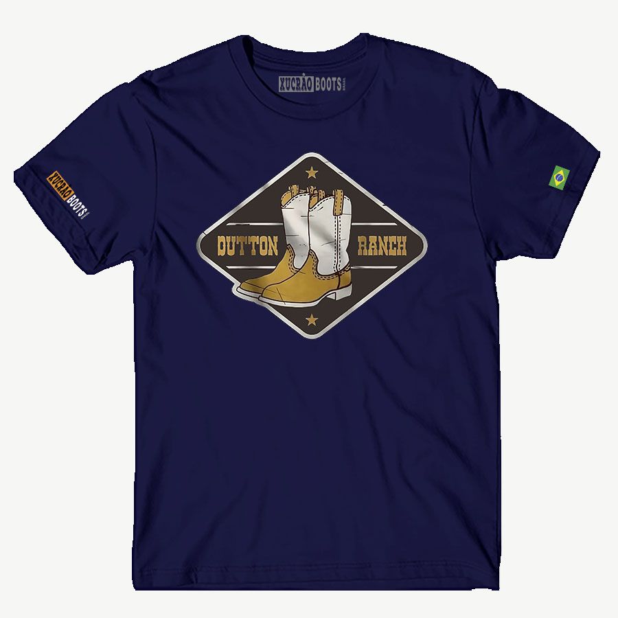 CAMISA MASCULINA RANCH T-SHIRT PREMIUM- AZUL | Xucrão Boots | Botas e ...