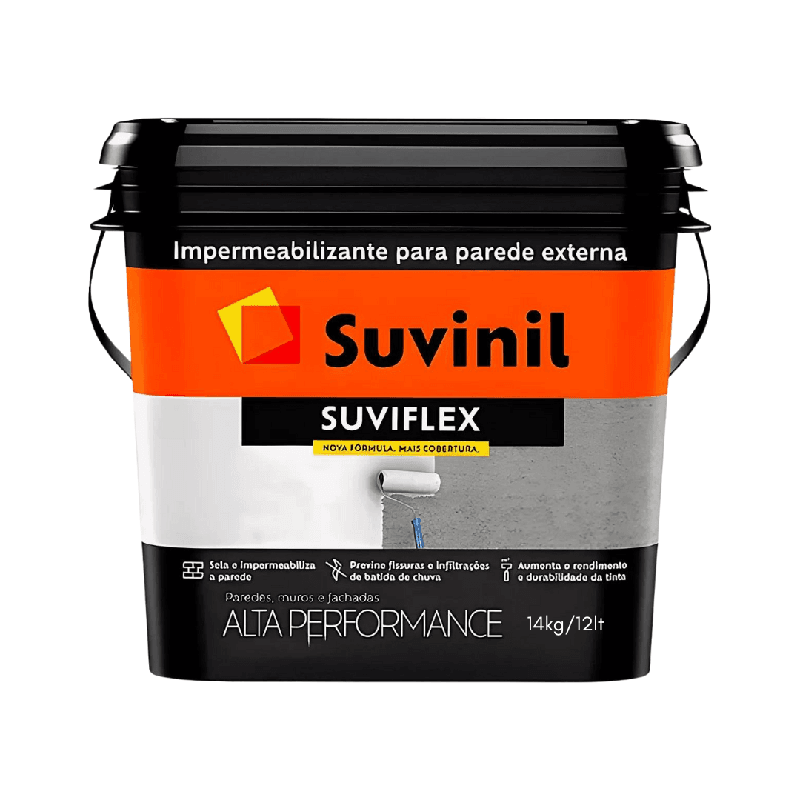 SUVIFLEX IMPERMEABILIZANTE PARA PROTEÇÃO PAREDE EXTERNA ELÁSTICO 14KG ...