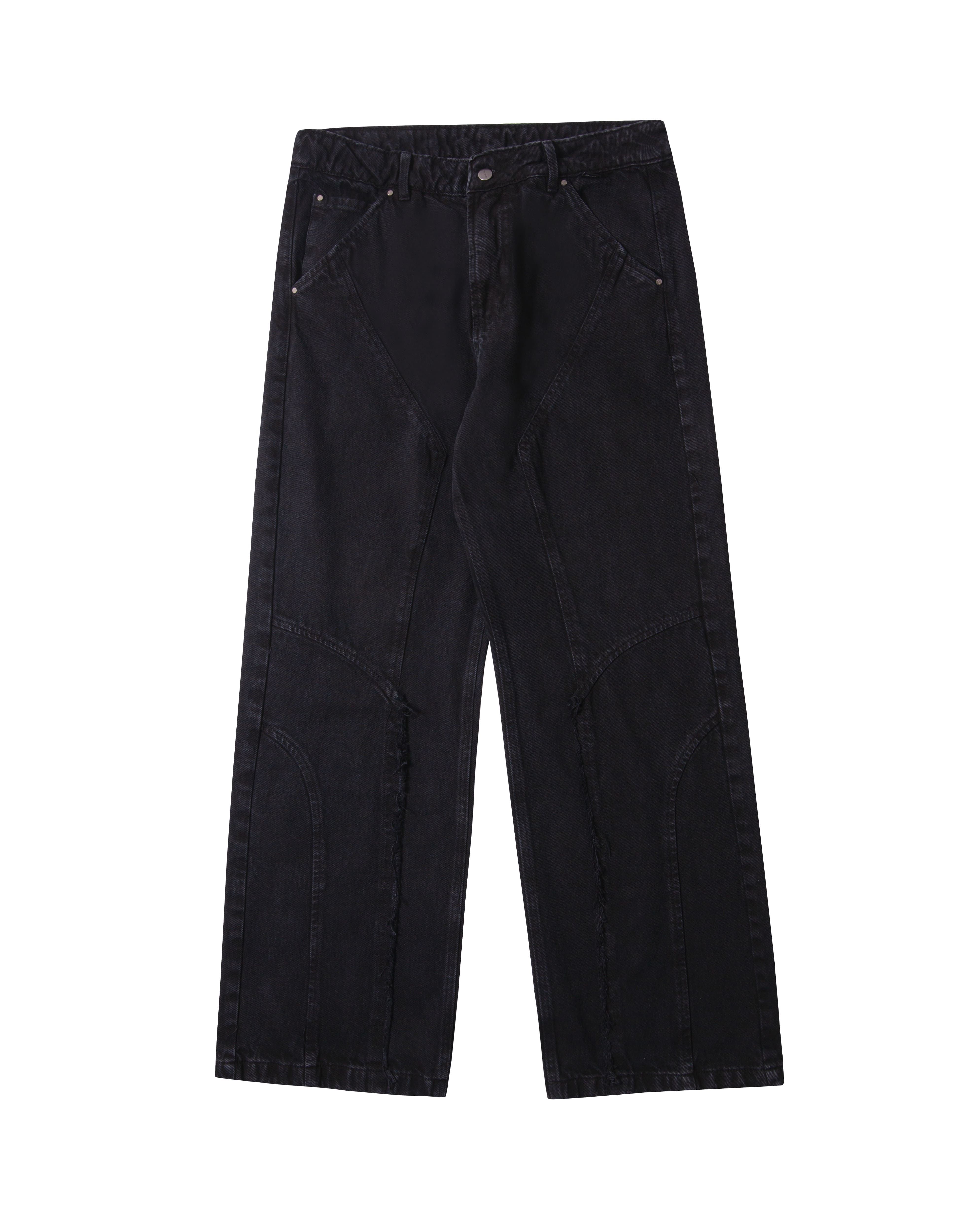 TRIM PANTS - STONED BLACK | APHASE