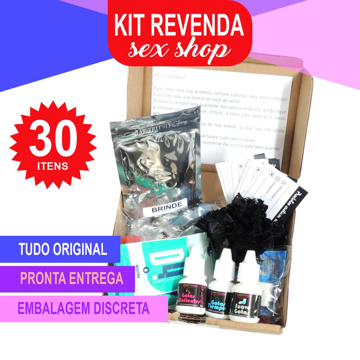 Kit Revenda Sex Shop Com 30 Itens17657 Padrão ♥ Sex Shop Atacado Star Produtos Eróticos E 9852