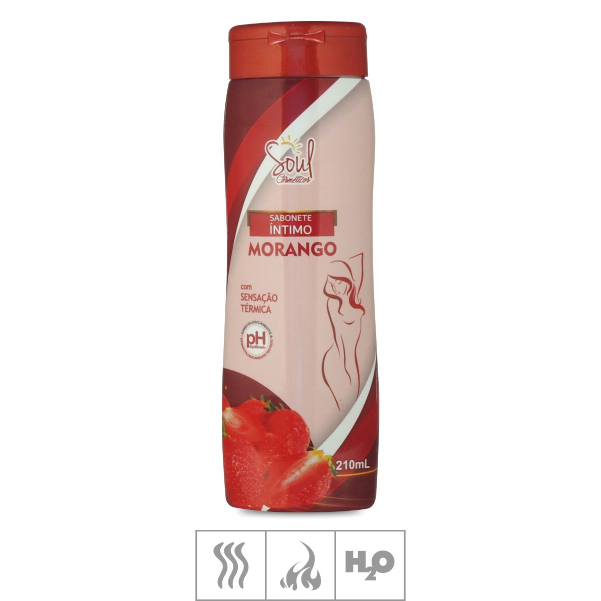 Sabonete Íntimo Feminino Térmico Soul Cosm210ml St659 Morango ♥ Sex Shop Atacado Star 5639