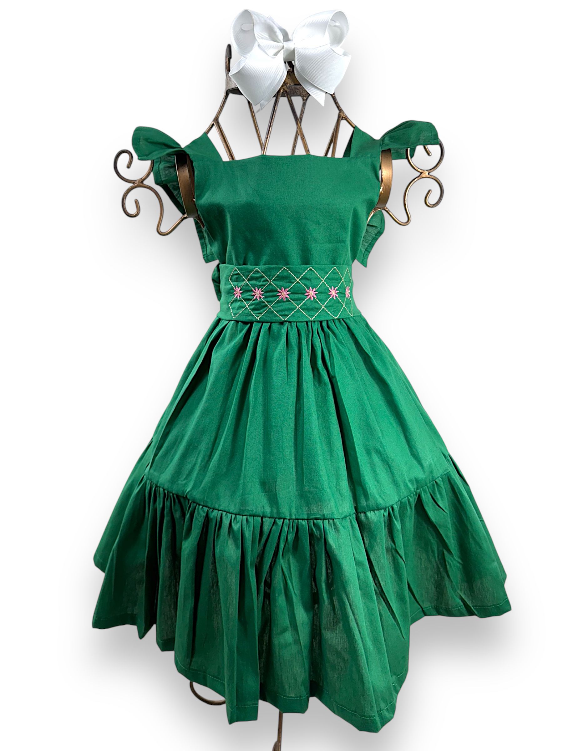 Vestido Bia verde Ateliê NewBaby