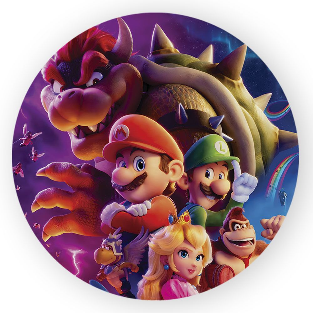 Capa Painel Redondo Decorativo Super Mario | Loja | Bibi Painéis