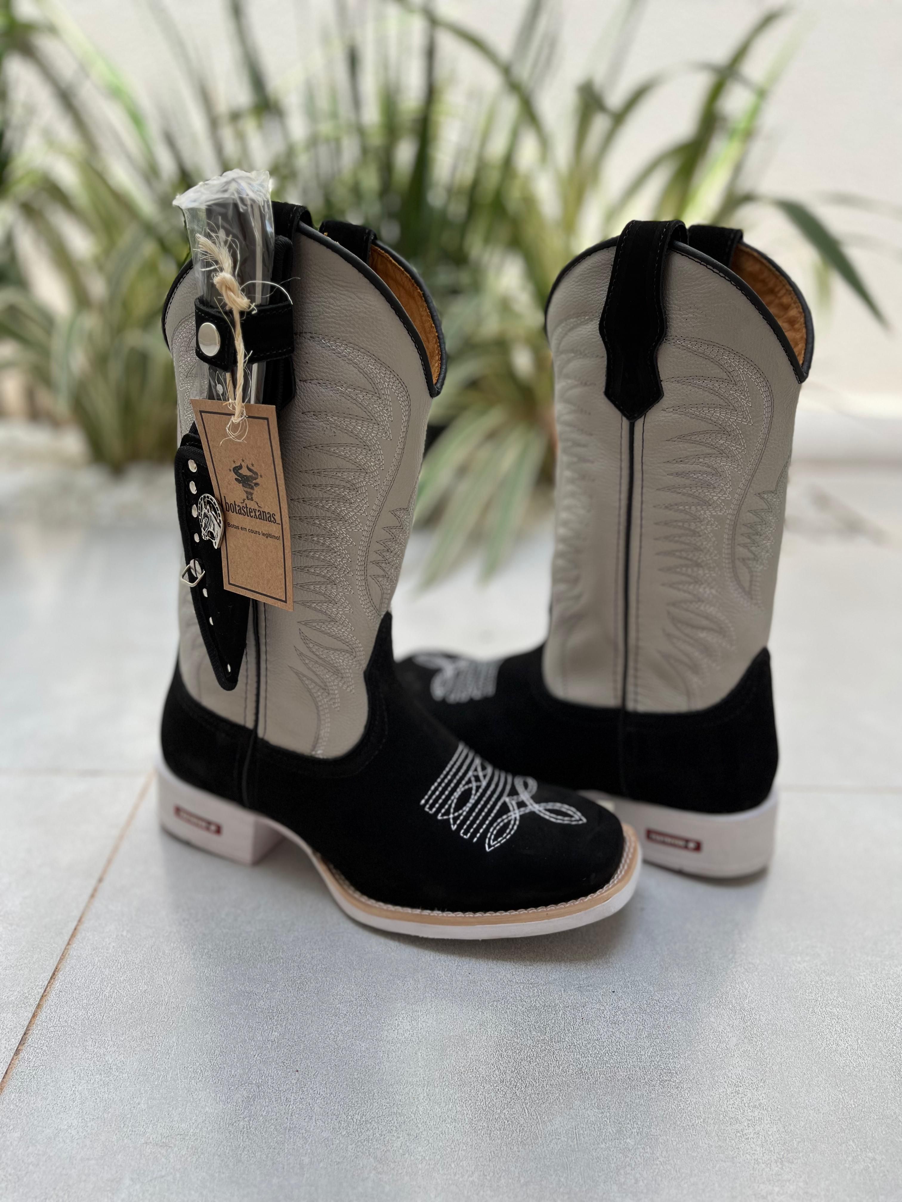 Botas texana solado sales branco