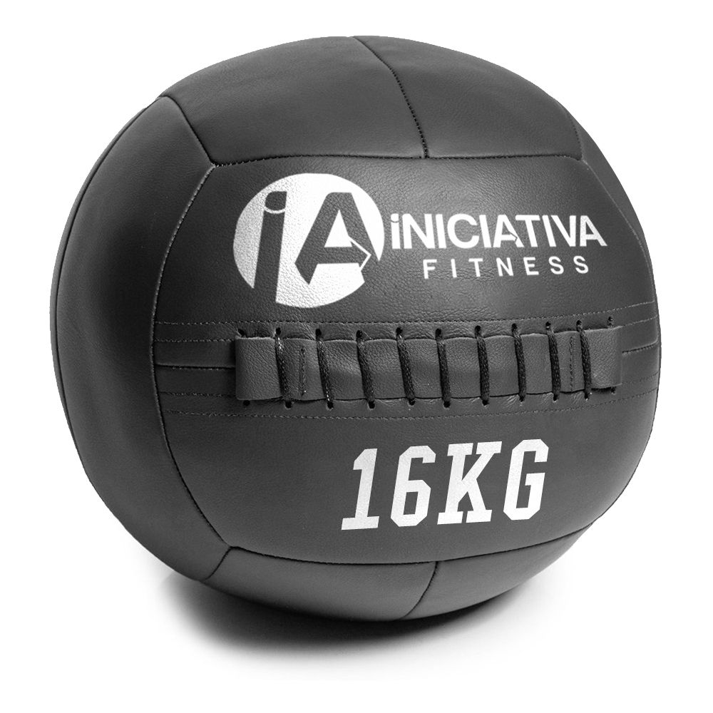 WALL BALL 34LB / 16KG - PRETA | INICIATIVA FITNESS | Iniciativa